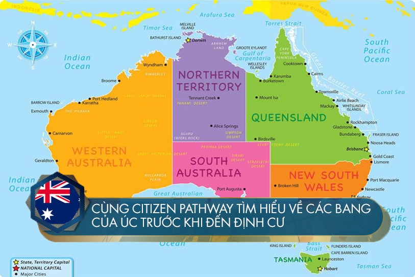 Những điều cần biết về các bang của Úc trước khi đến định cư