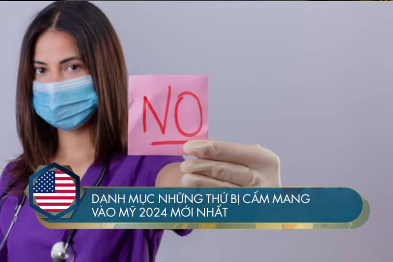 Danh mục những thứ bị cấm mang vào Mỹ mới nhất 2024