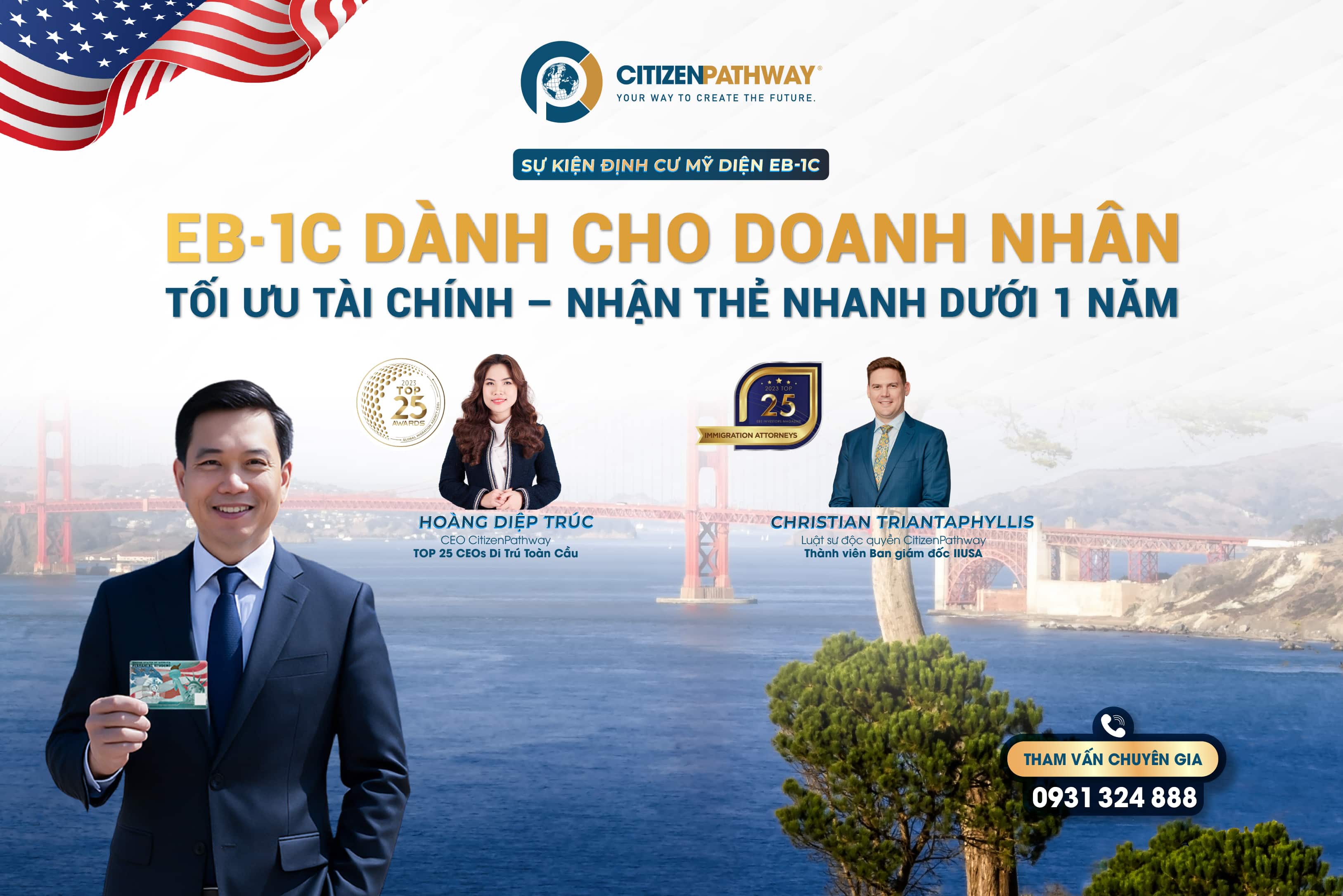 Sự kiện định cư Mỹ EB-1C: Tối ưu tài chính - Nhận thẻ xanh dưới 1 năm