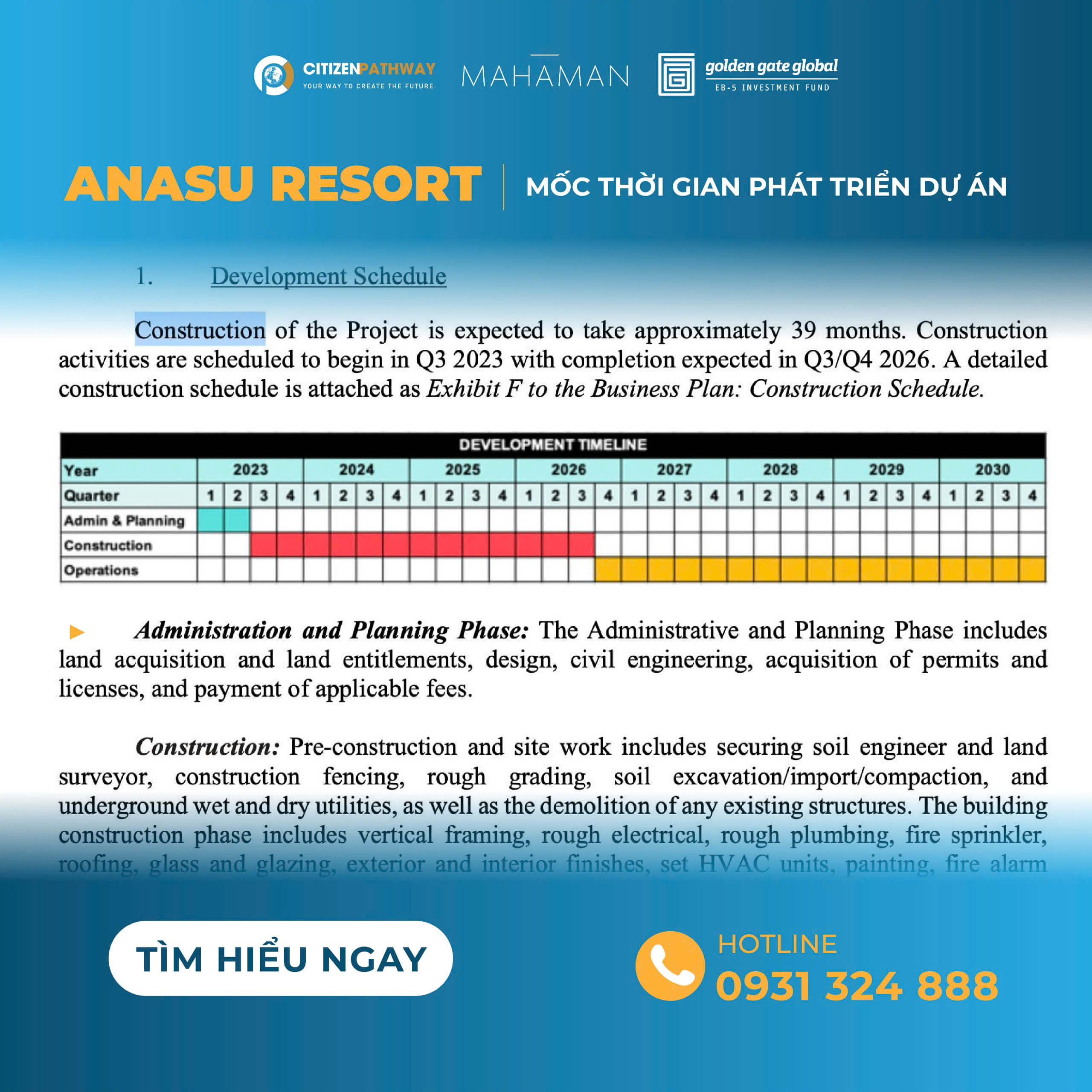 Anasu Resort hiện đang trong giai đoạn tiền xây dựng