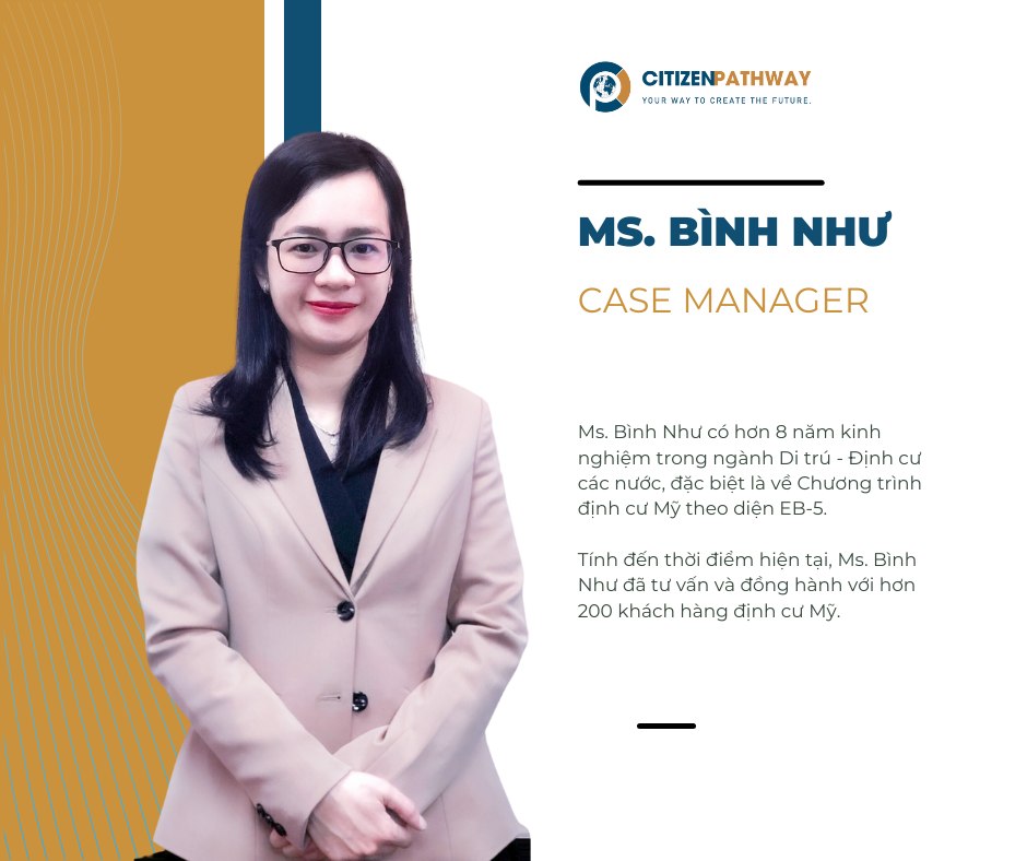Chuyên viên xử lý hồ sơ: Ms. Bình Như - Senior Case Manager