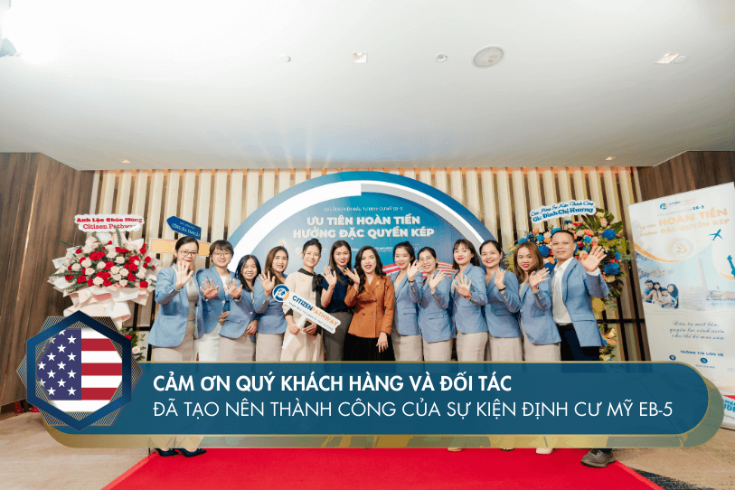 Cảm ơn quý khách hàng và đối tác đã tạo nên thành công của sự kiện định cư Mỹ EB-5