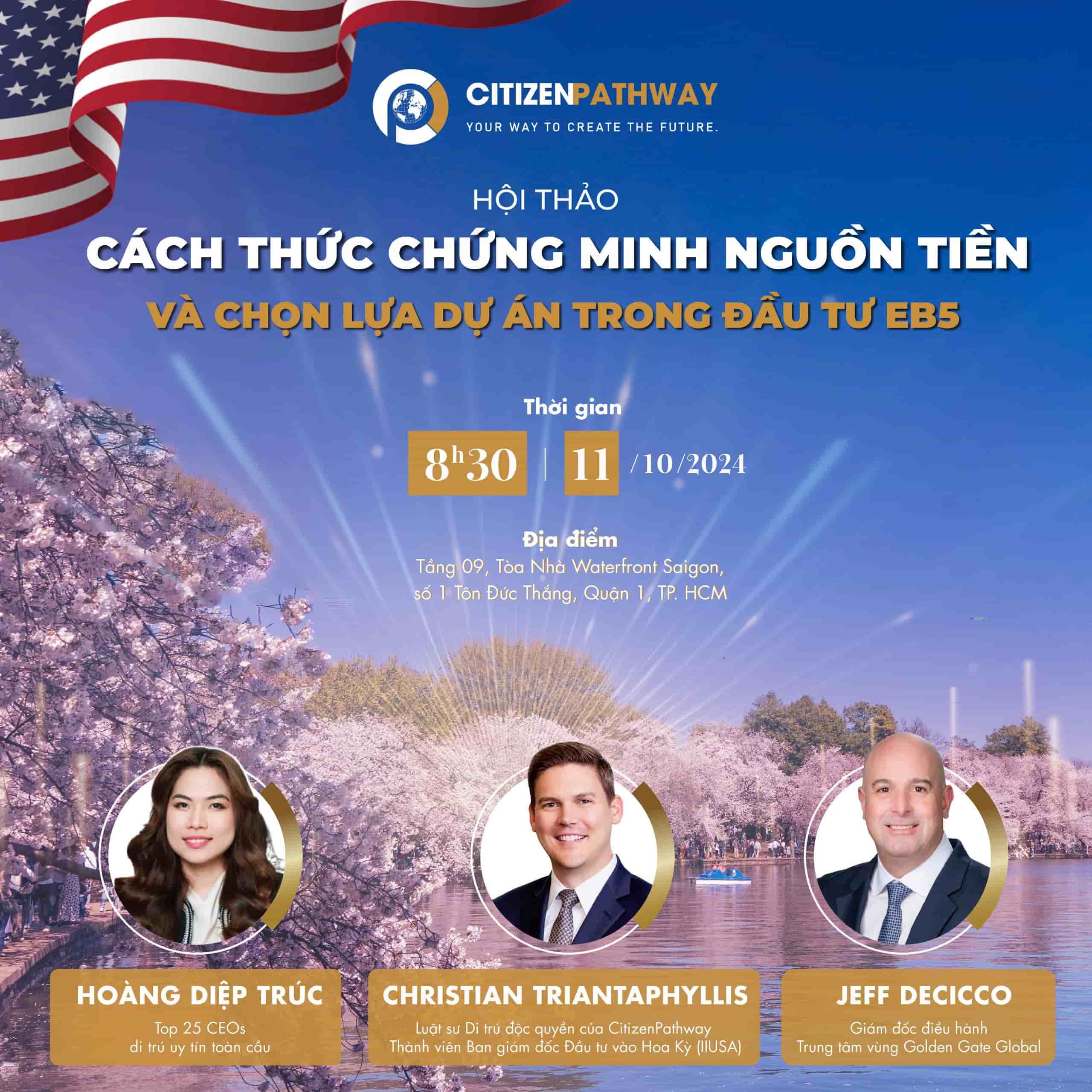 Hội thảo: Cách chứng minh nguồn tiền và chọn lựa dự án trong đầu tư EB-5