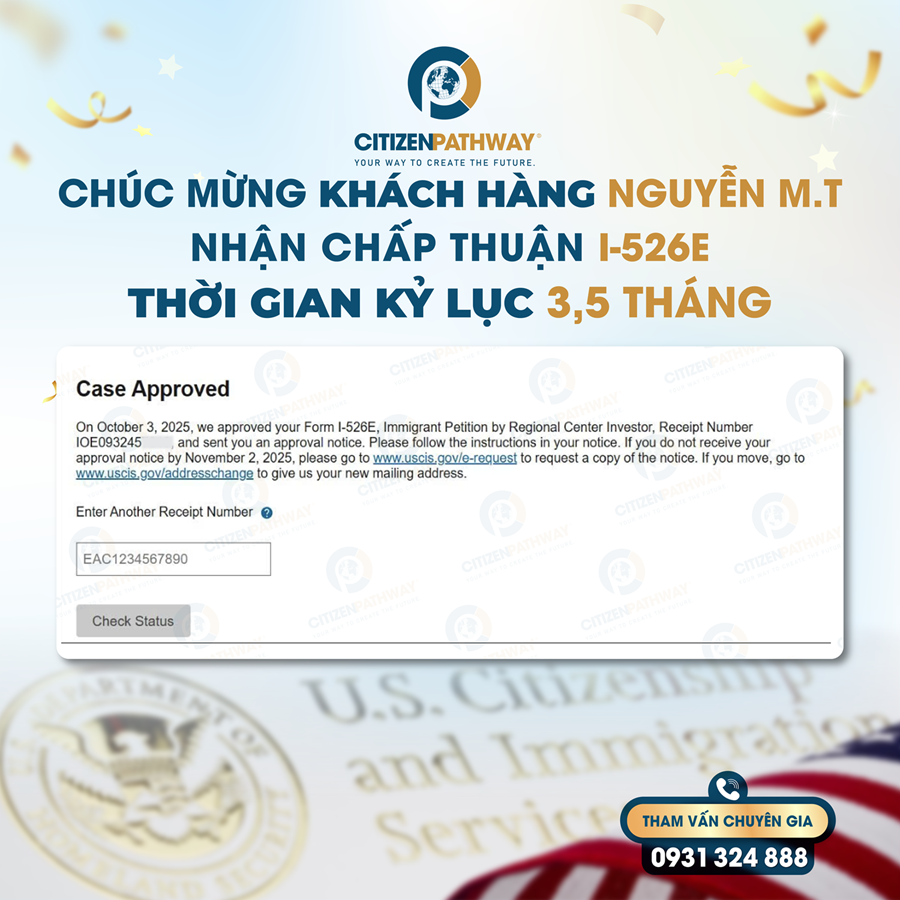 Niềm vui vỡ òa sau lá thư “Case Approved”