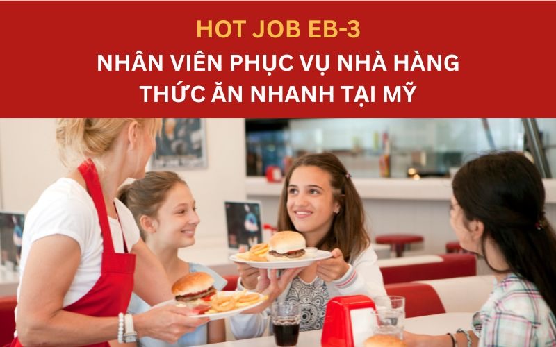 Nhân viên phục vụ nhà hàng thức ăn nhanh