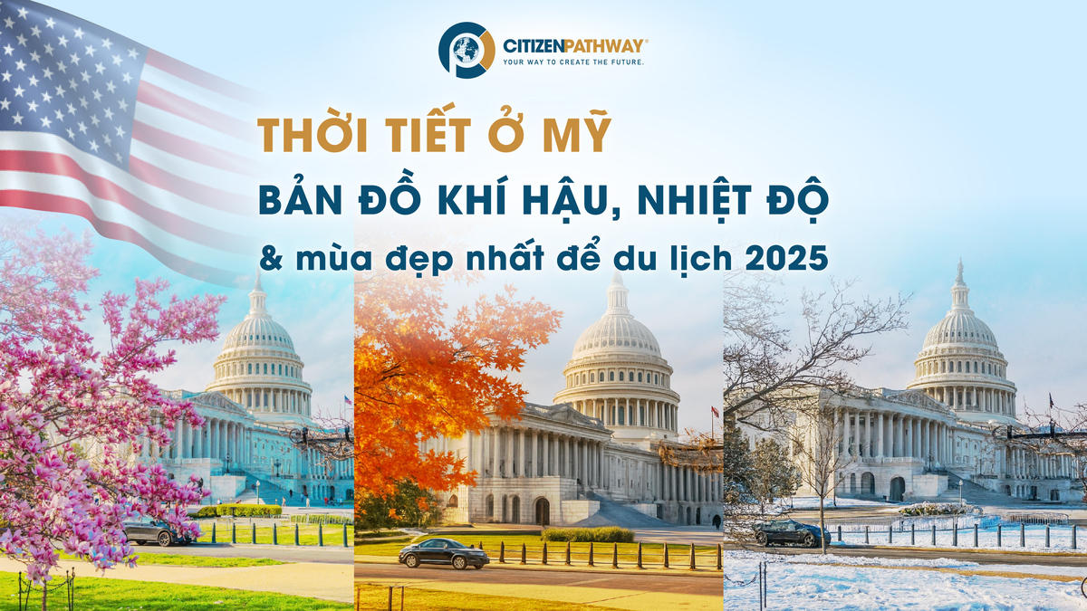 Thời tiết ở Mỹ: Bản đồ khí hậu, nhiệt độ, và mùa đẹp nhất để du lịch năm 2025
