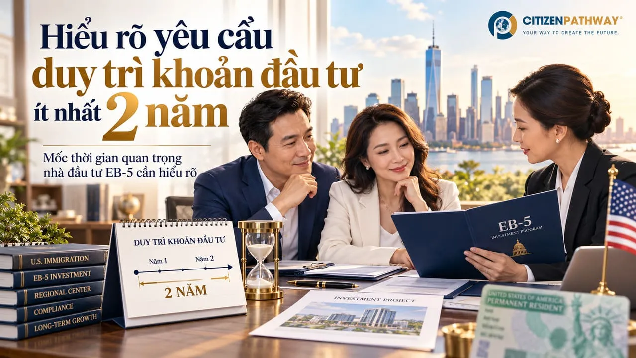 Hiểu rõ yêu cầu duy trì khoản đầu tư ít nhất 2 năm trong chương trình EB-5