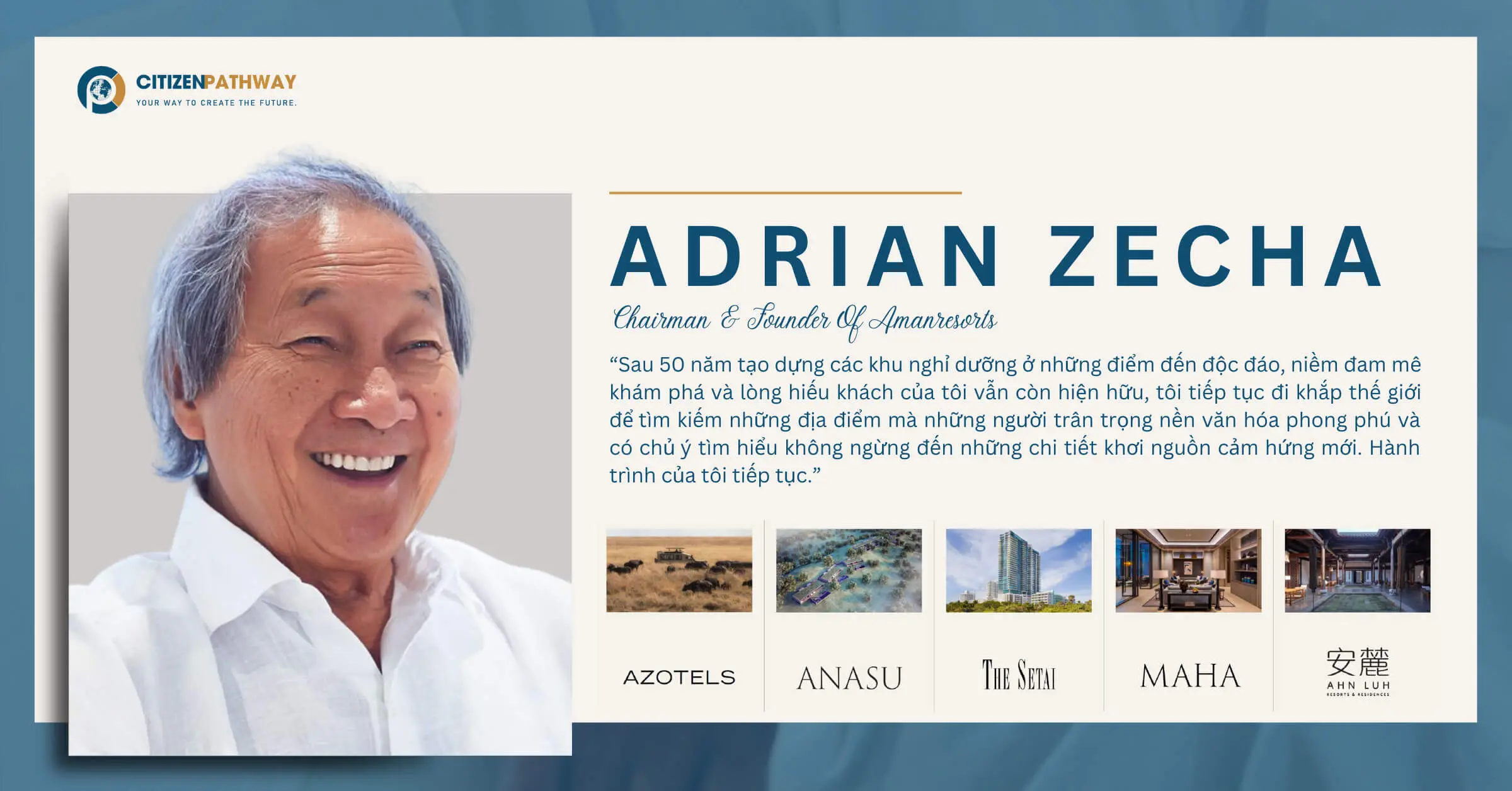 Sự trở lại đầy ấn tượng của Adrian Zecha cùng siêu dự án Anasu Resort, California