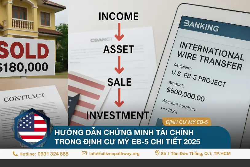 Hướng dẫn chứng minh tài chính trong định cư Mỹ EB-5 chi tiết 2025