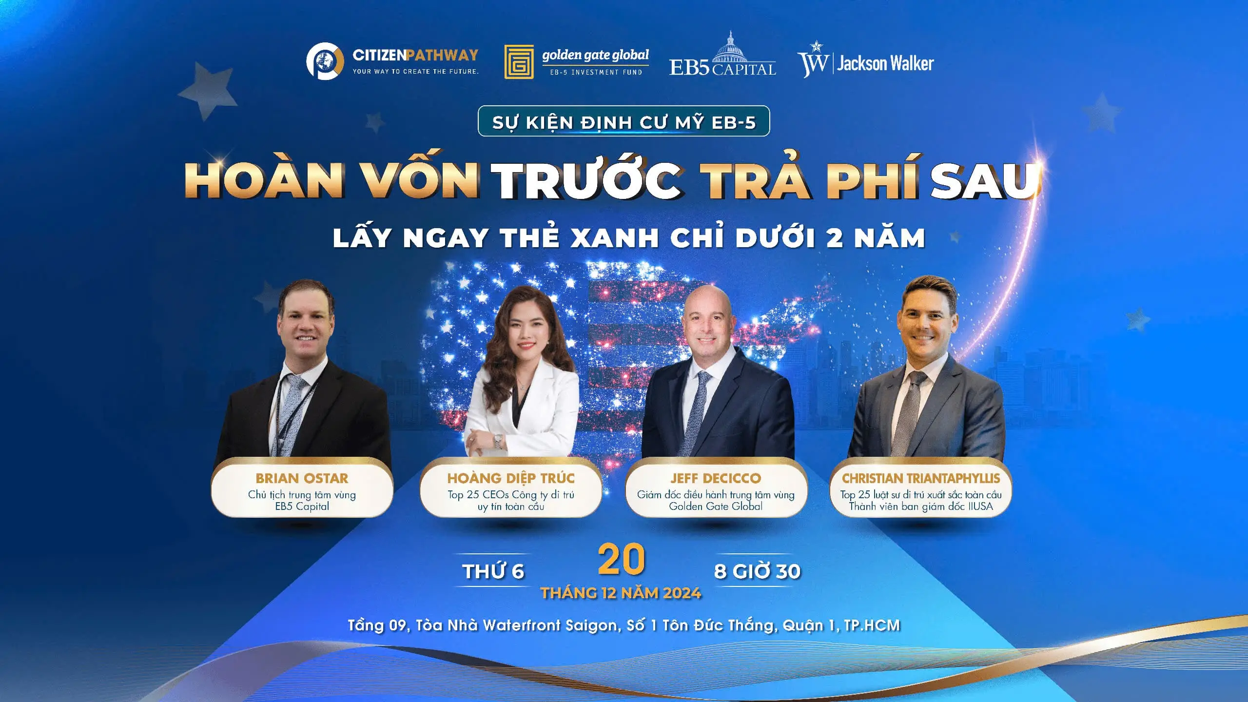 Sự kiện EB-5 đặc biệt – Nhận thẻ xanh Mỹ chỉ dưới 2 năm