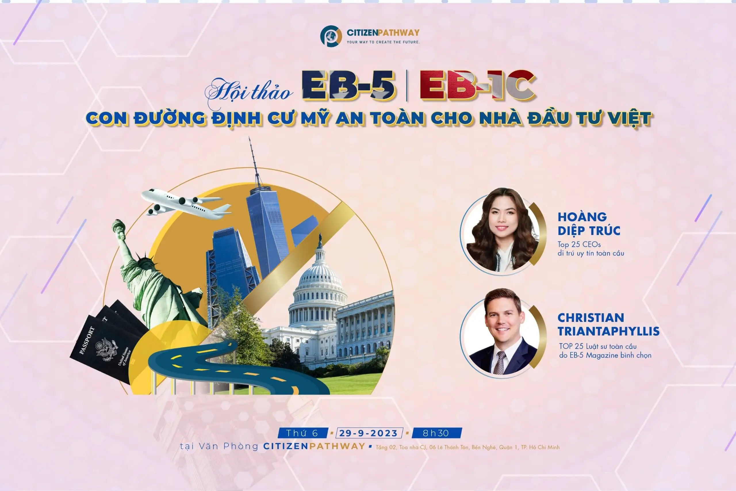 [Hội thảo] EB-5 và EB-1C – Con đường định cư Mỹ an toàn cho Nhà đầu tư Việt