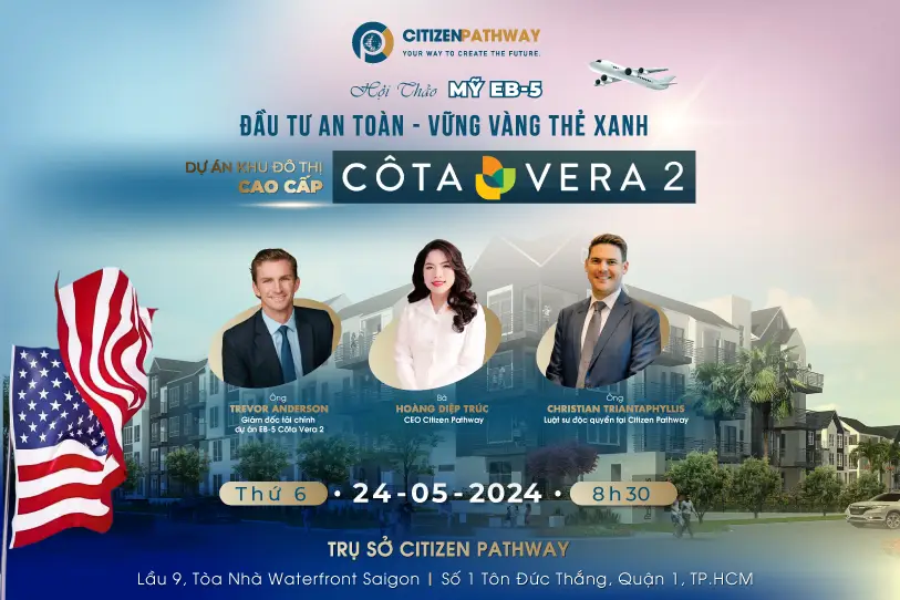 Hội thảo  ĐẦU TƯ AN TOÀN – VỮNG VÀNG THẺ XANH: DỰ ÁN KHU ĐÔ THỊ CAO CẤP COTA VERA 2