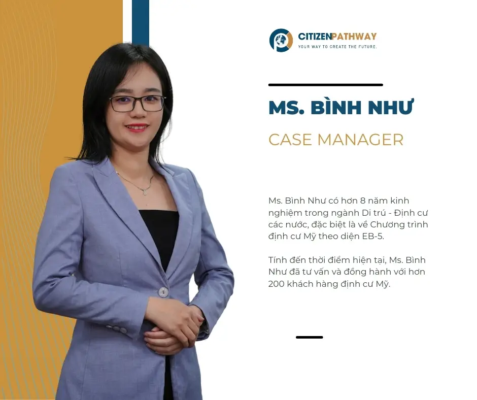 Chuyên viên xử lý hồ sơ: Ms. Bình Như – Case Director