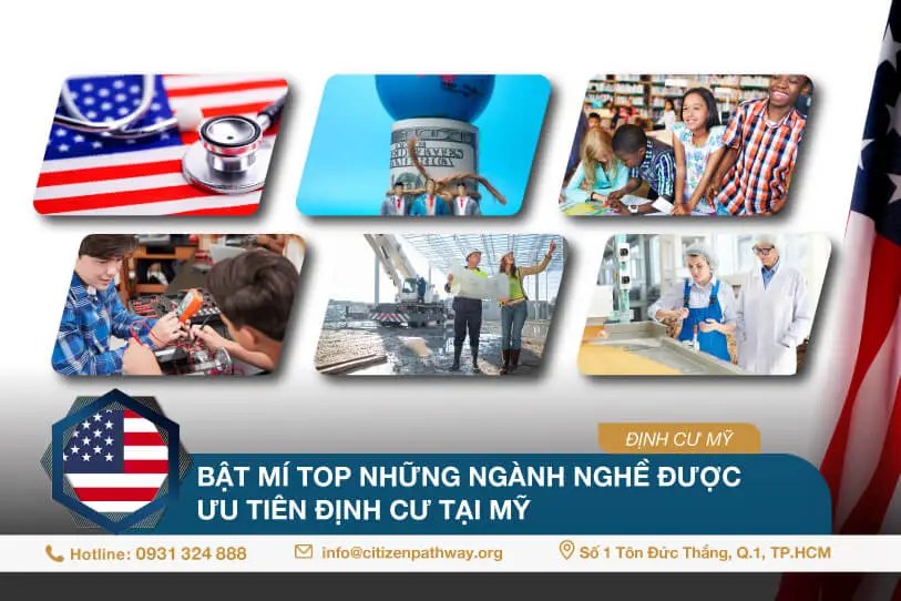 Bật mí TOP 6 những ngành nghề được ưu tiên định cư tại Mỹ