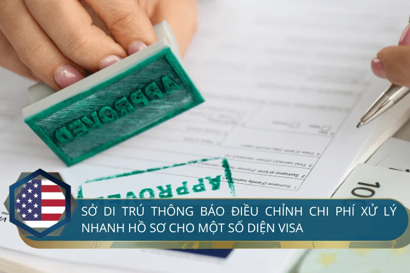 Sở Di trú thông báo điều chỉnh chi phí xử lý nhanh hồ sơ cho một số diện visa