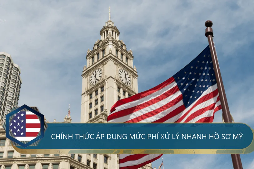 Chính thức áp dụng mức phí xử lý nhanh hồ sơ Mỹ