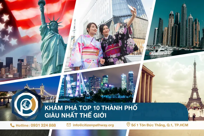 Khám phá Top 10 thành phố giàu nhất thế giới