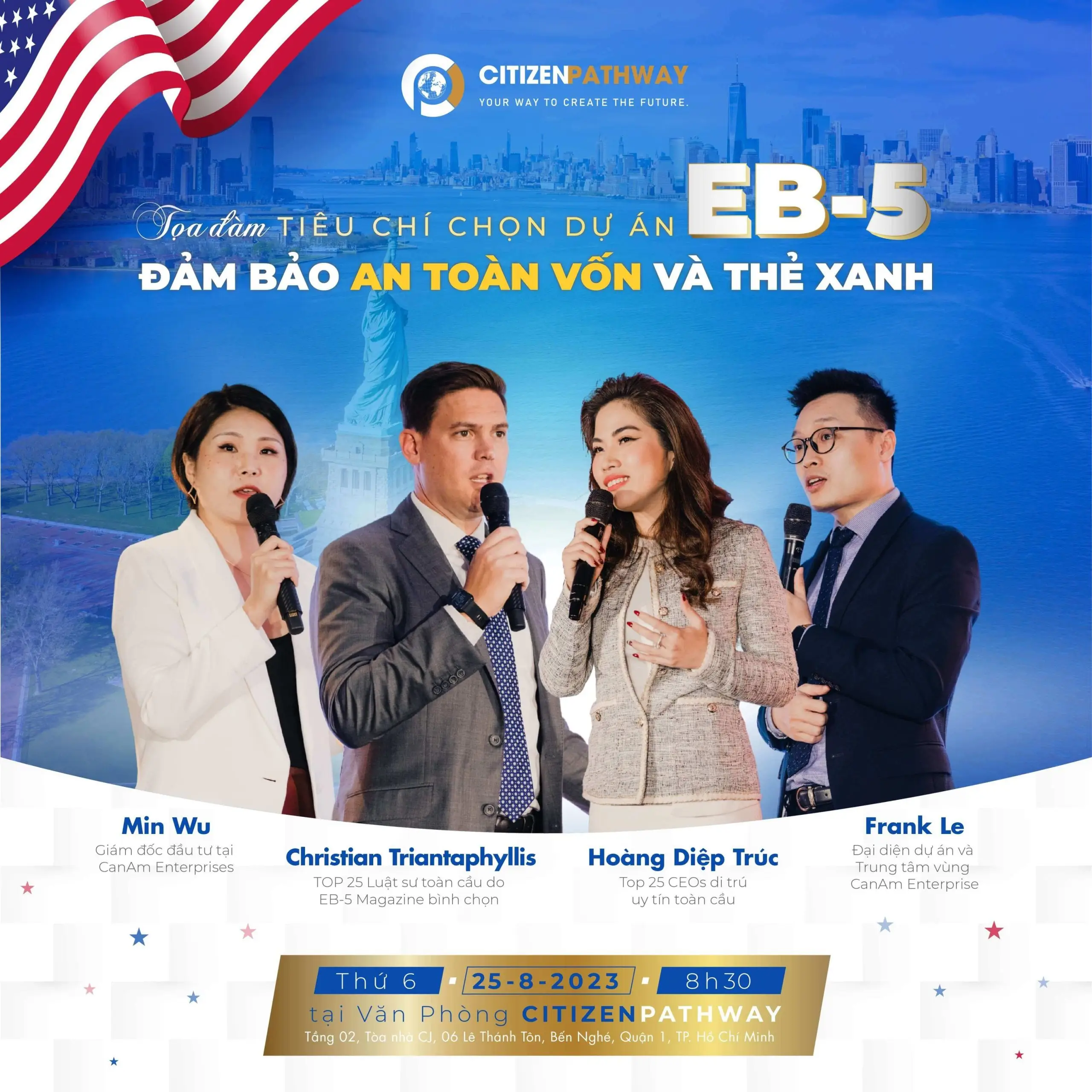 Tọa đàm: Tiêu chí chọn dự án EB-5 đảm bảo an toàn vốn và Thẻ Xanh