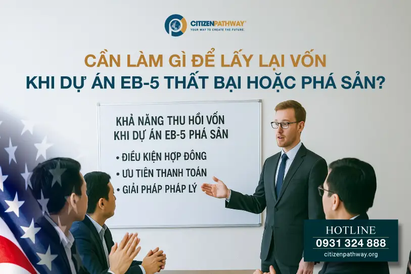 Dự án EB-5 thất bại thì nhà đầu tư có được hoàn tiền không?