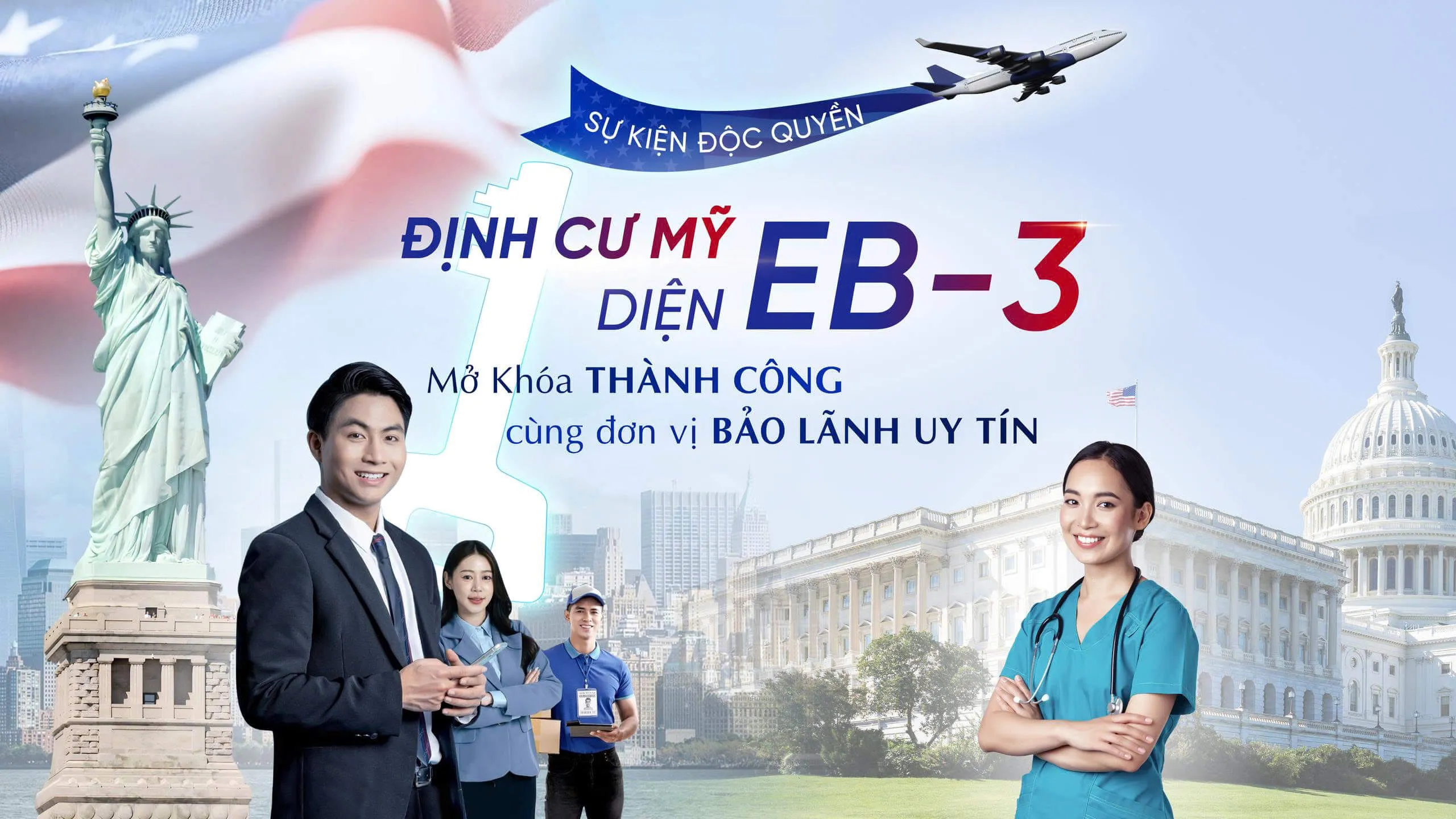 Định cư Mỹ EB-3 Mở khóa thành công cùng đơn vị bảo lãnh uy tín