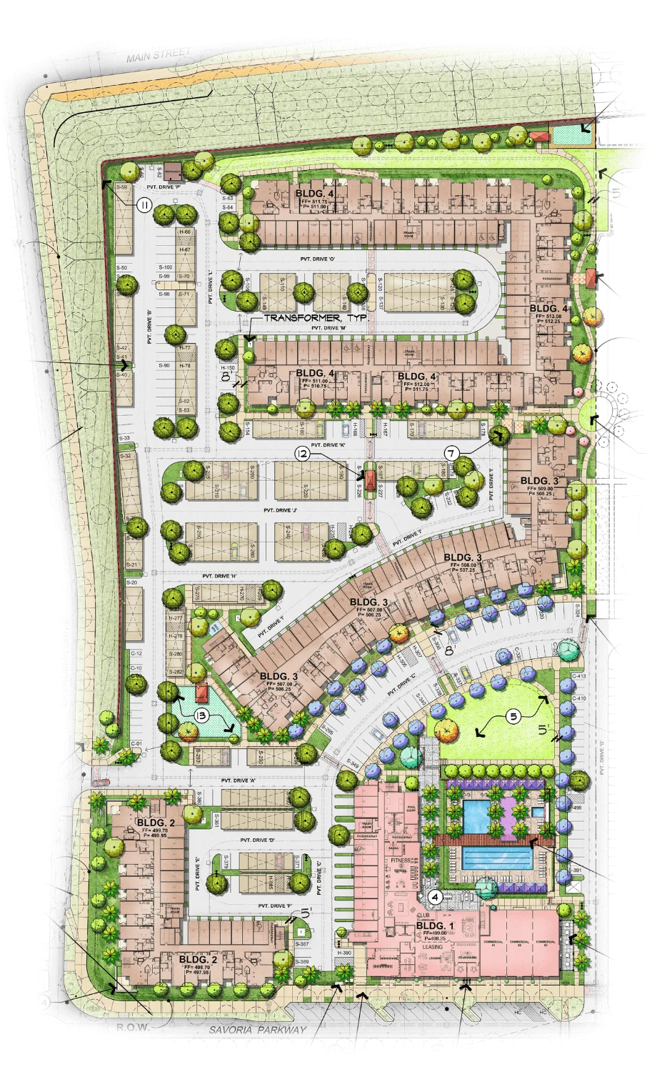 Bản đồ dự án Cota Vera 3 Phân khu HARMONY