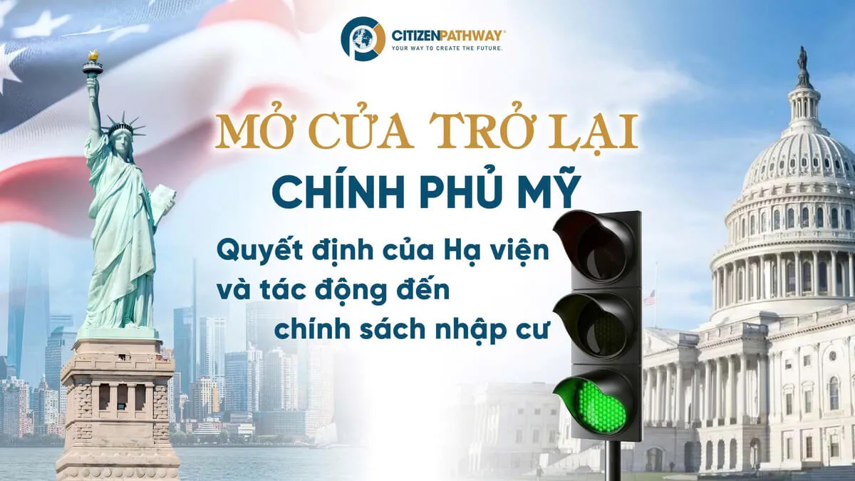 Chính phủ Mỹ mở cửa trở lại: Quyết định của Hạ viện và tác động đến chính sách nhập cư