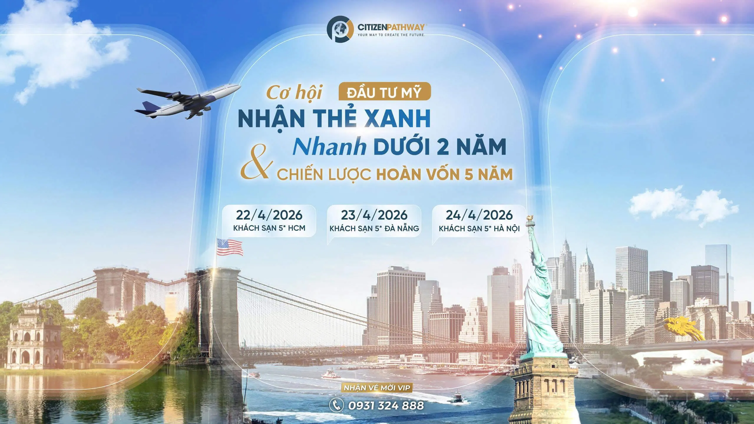 Cơ hội đầu tư Mỹ nhận thẻ xanh nhanh dưới 2 năm