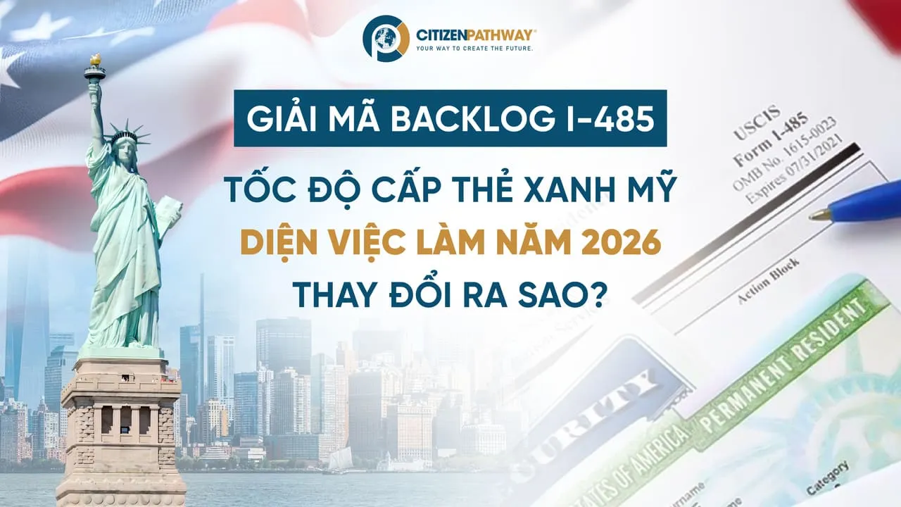 Giải mã Backlog I-485: Tốc độ cấp thẻ xanh Mỹ diện việc làm năm 2026 thay đổi ra sao?