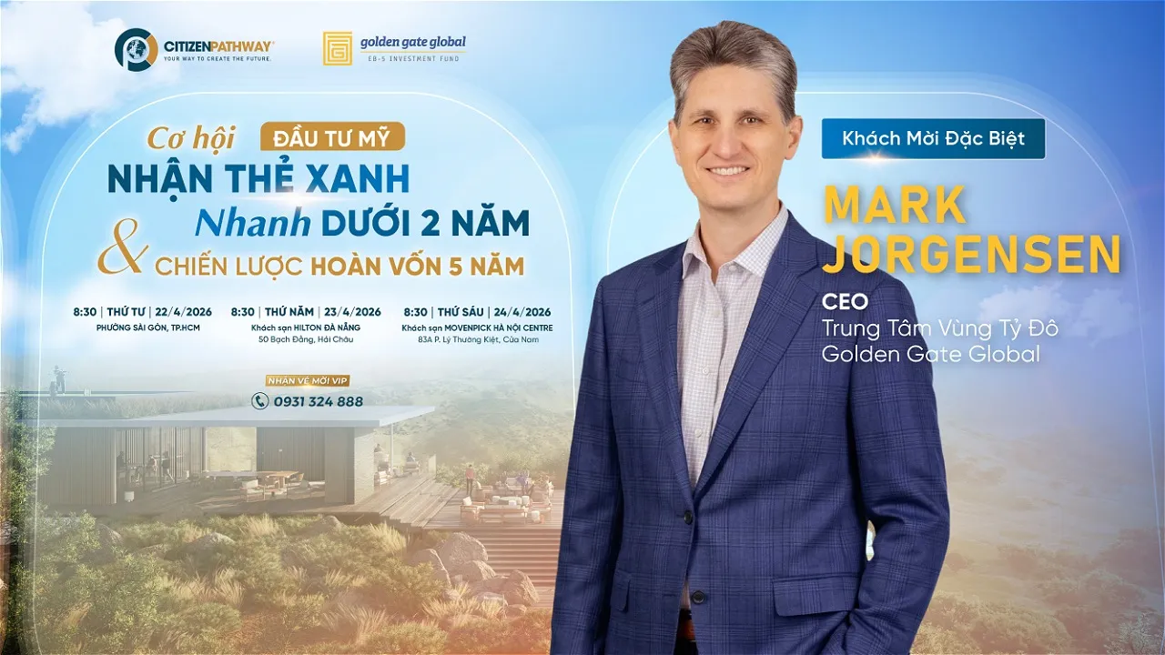 CEO Golden Gate Global lần đầu đến Việt Nam: Cơ hội gặp trực tiếp lãnh đạo Trung tâm Vùng uy tín