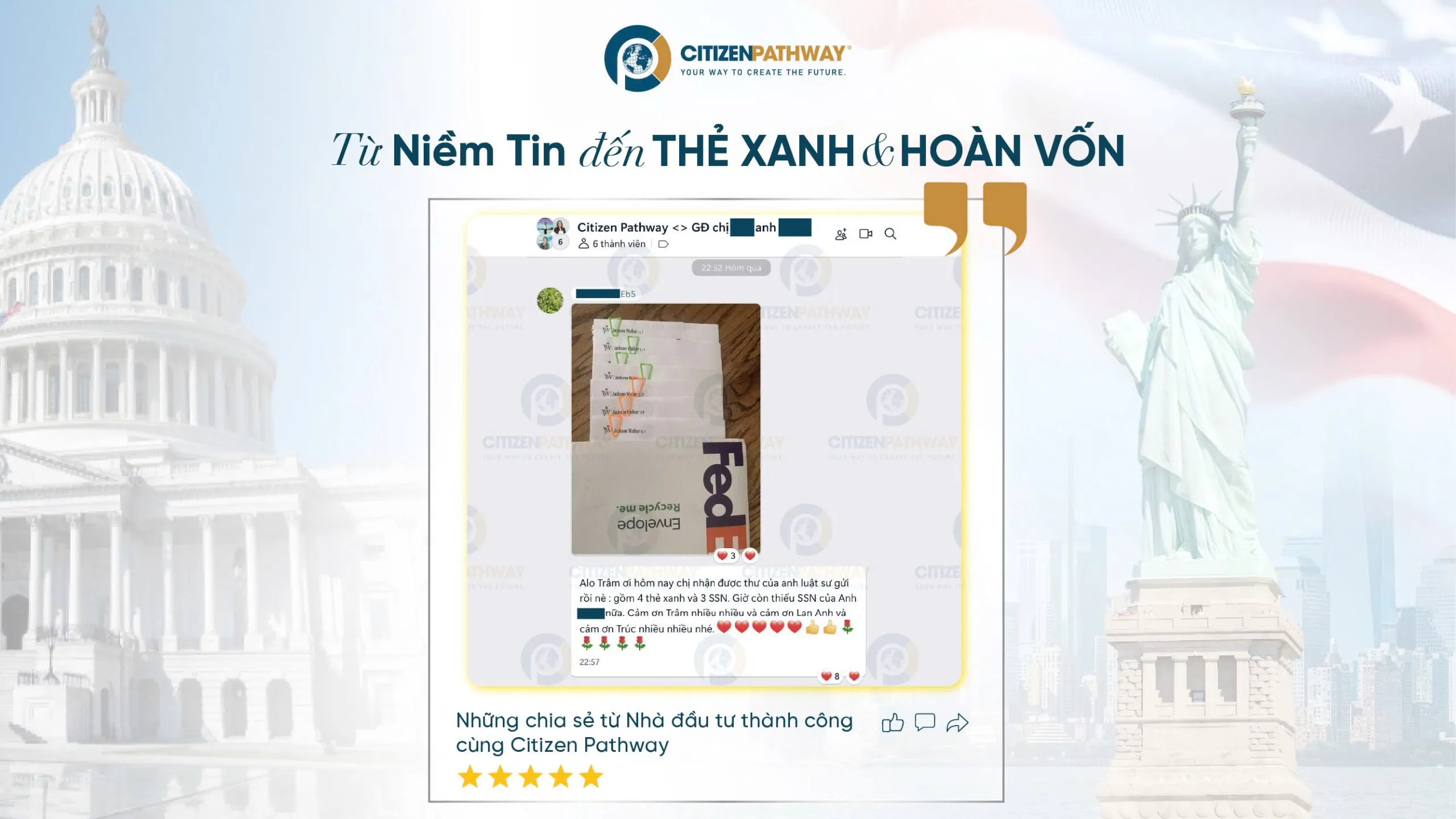 Sở hữu Visa Mỹ sau 25 tháng từ gia đình chị Đỗ. T. L