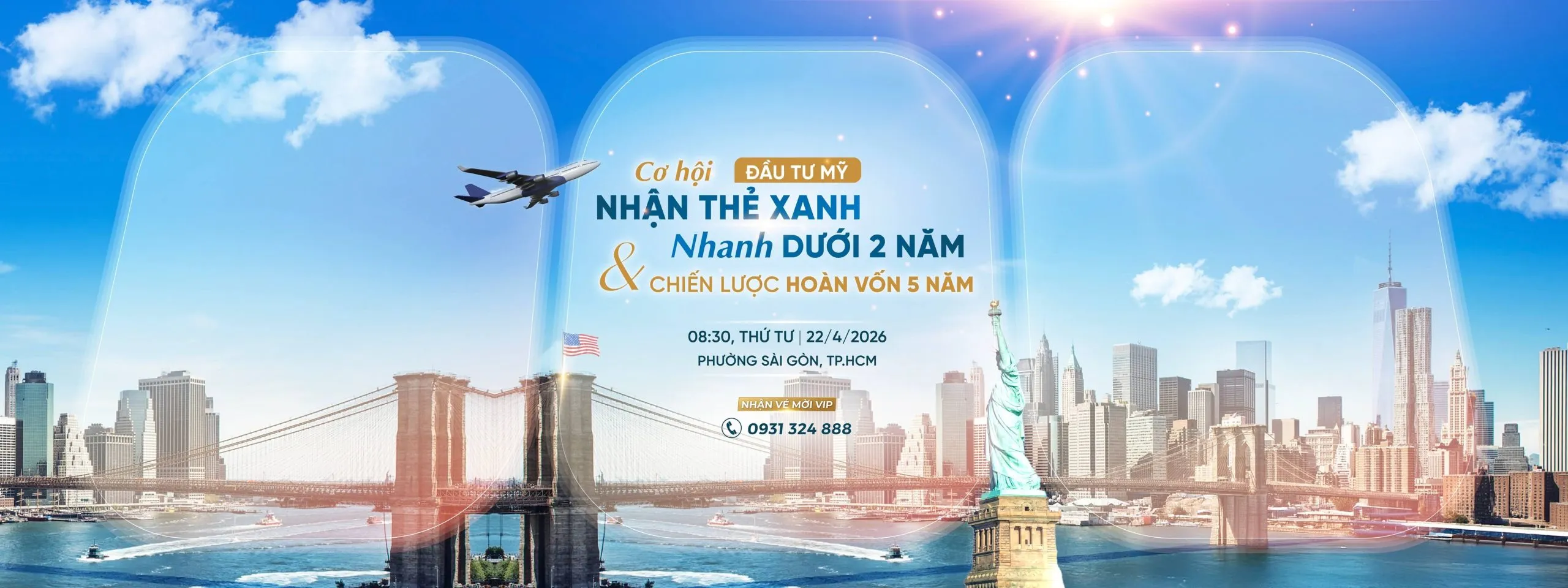 Cơ hội nhận thẻ xanh nhanh dưới 2 năm - 22,23,24/4/2026 tại HCM