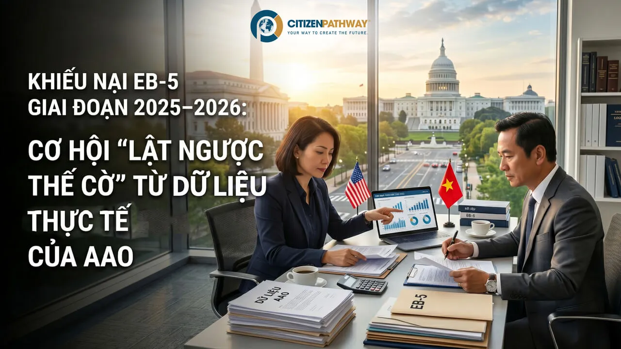 Khiếu Nại EB-5 Giai Đoạn 2025–2026: Cơ Hội “Lật Ngược Thế Cờ” Từ Dữ Liệu Thực Tế Của AAO