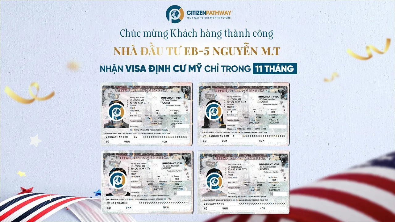 Kỳ Tích EB-5: Hành Trình 11 Tháng Nhận Visa Mỹ Và Cột Mốc Chấp Thuận I-526E Sau 3,5 Tháng Của Nhà Đầu Tư Nguyễn M.T
