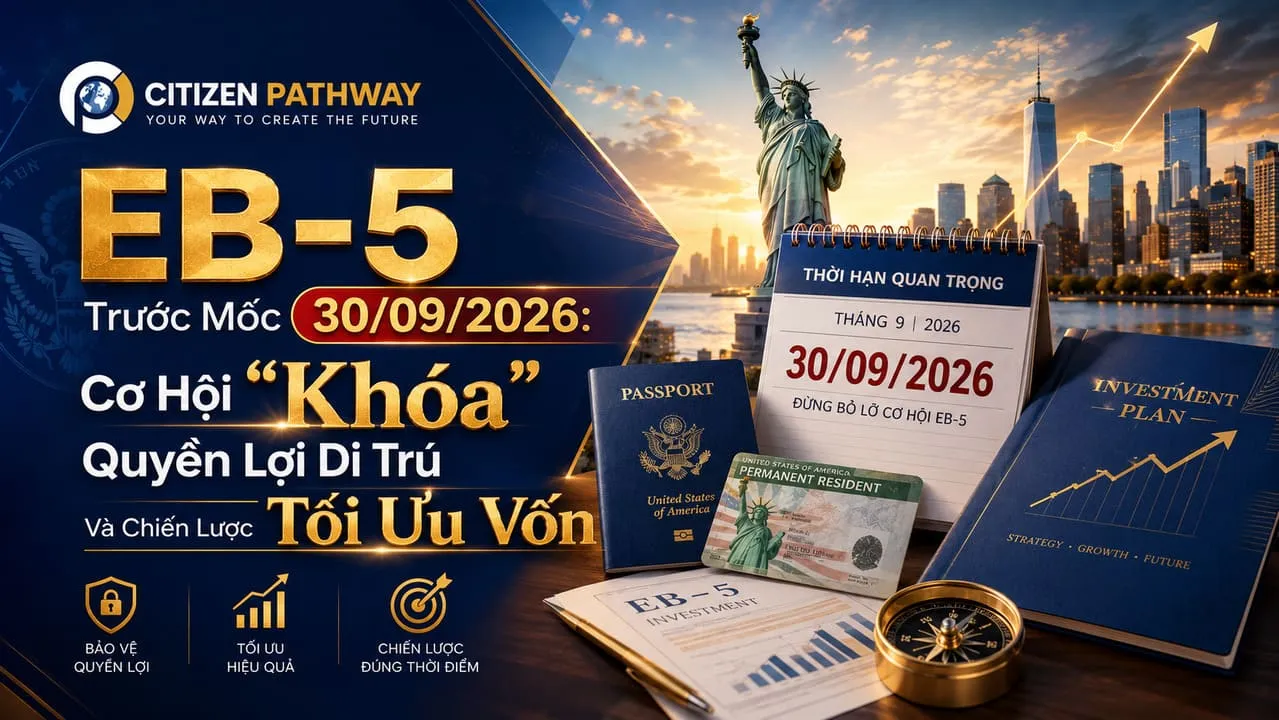 EB-5 trước 30/09/2026: Cơ hội bảo hộ hồ sơ và tối ưu vốn đầu tư