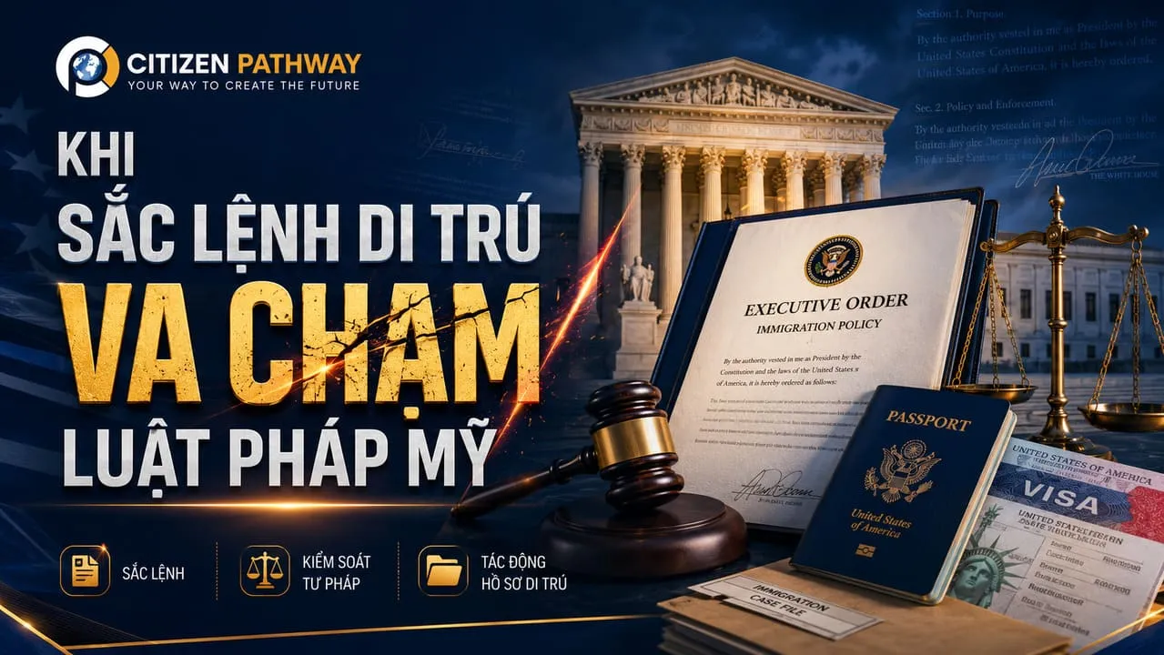 Khi sắc lệnh di trú va chạm luật Mỹ: Ba nhánh quyền lực kiểm soát thế nào?