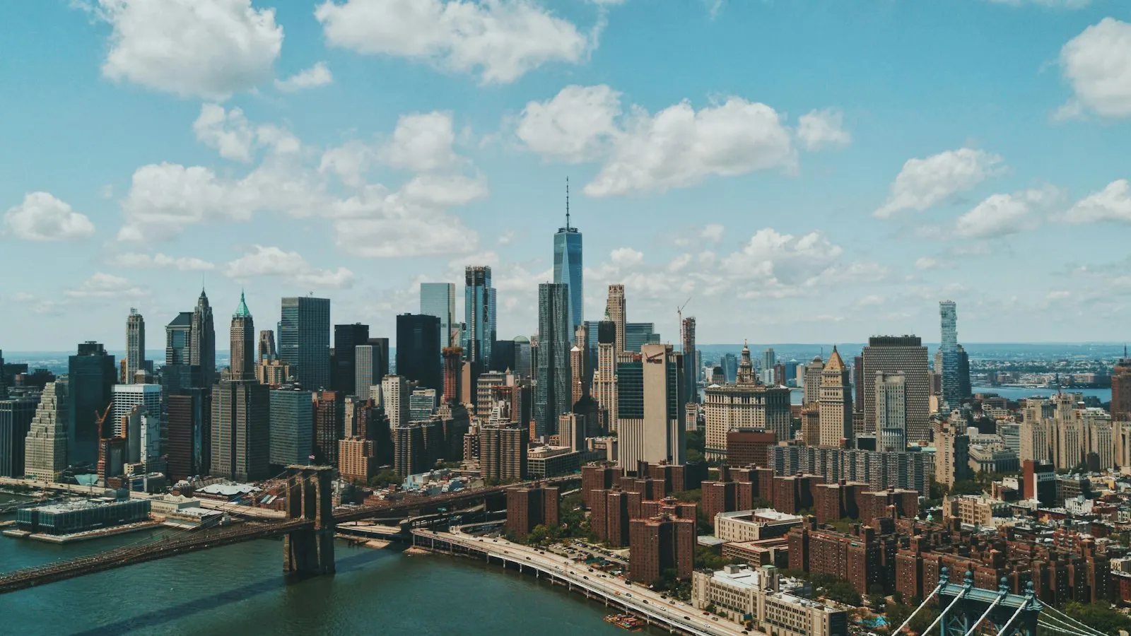 Đường chân trời Manhattan New York, đại diện cho các diện định cư Mỹ