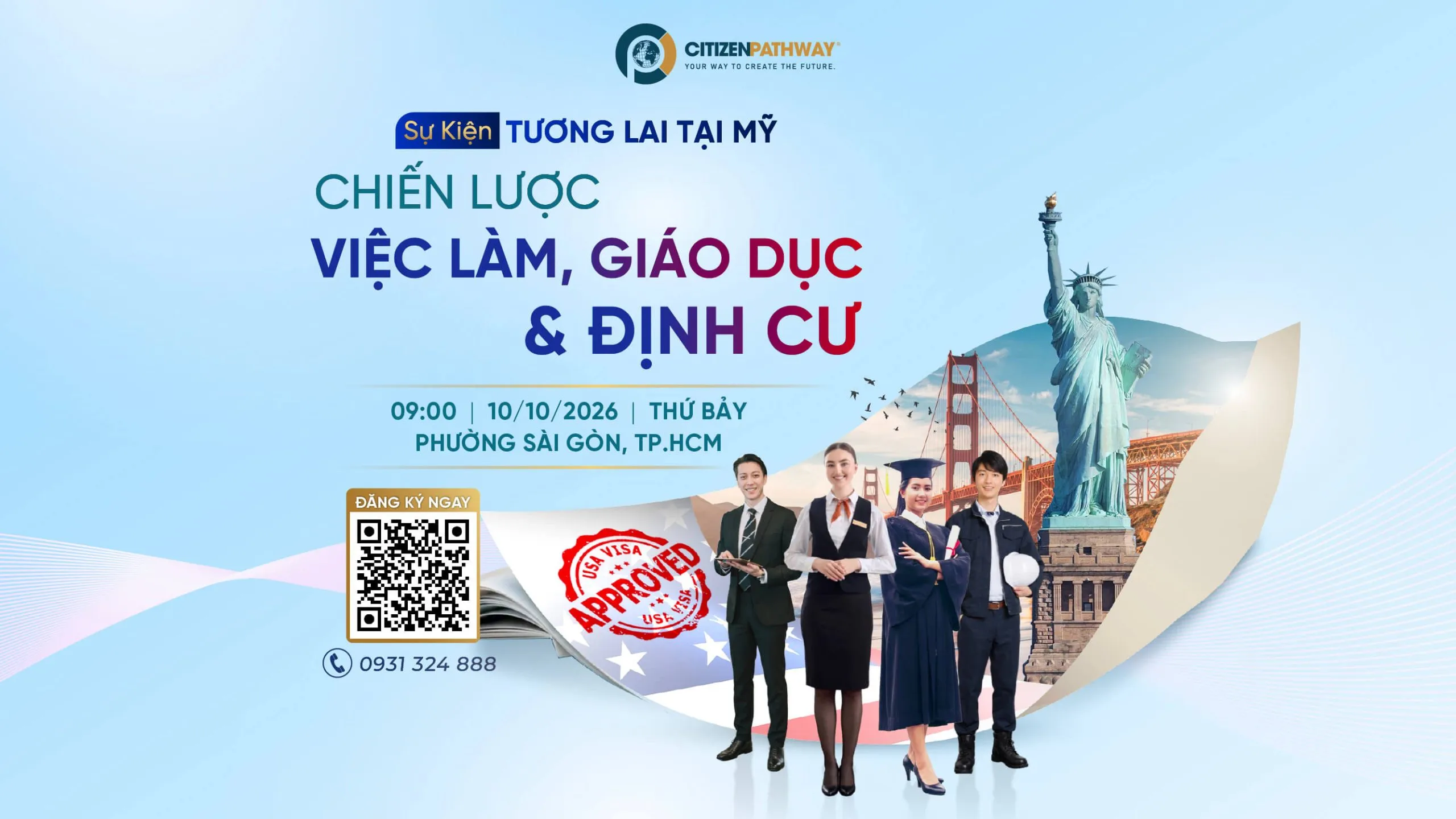 Sự Kiện Tương Lai Tại Mỹ - Chiến lược Việc làm, Giáo dục và Định cư
