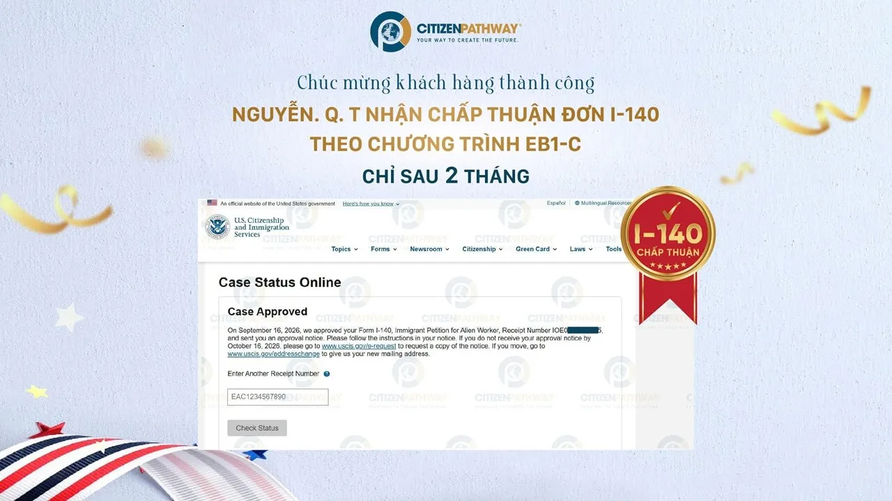 Hành Trình Vượt Qua Thử Thách L-1 Đến Tấm Vé Định Cư Mỹ EB-1C Sau 42 Ngày Của Gia Đình Anh Nguyễn Q. T
