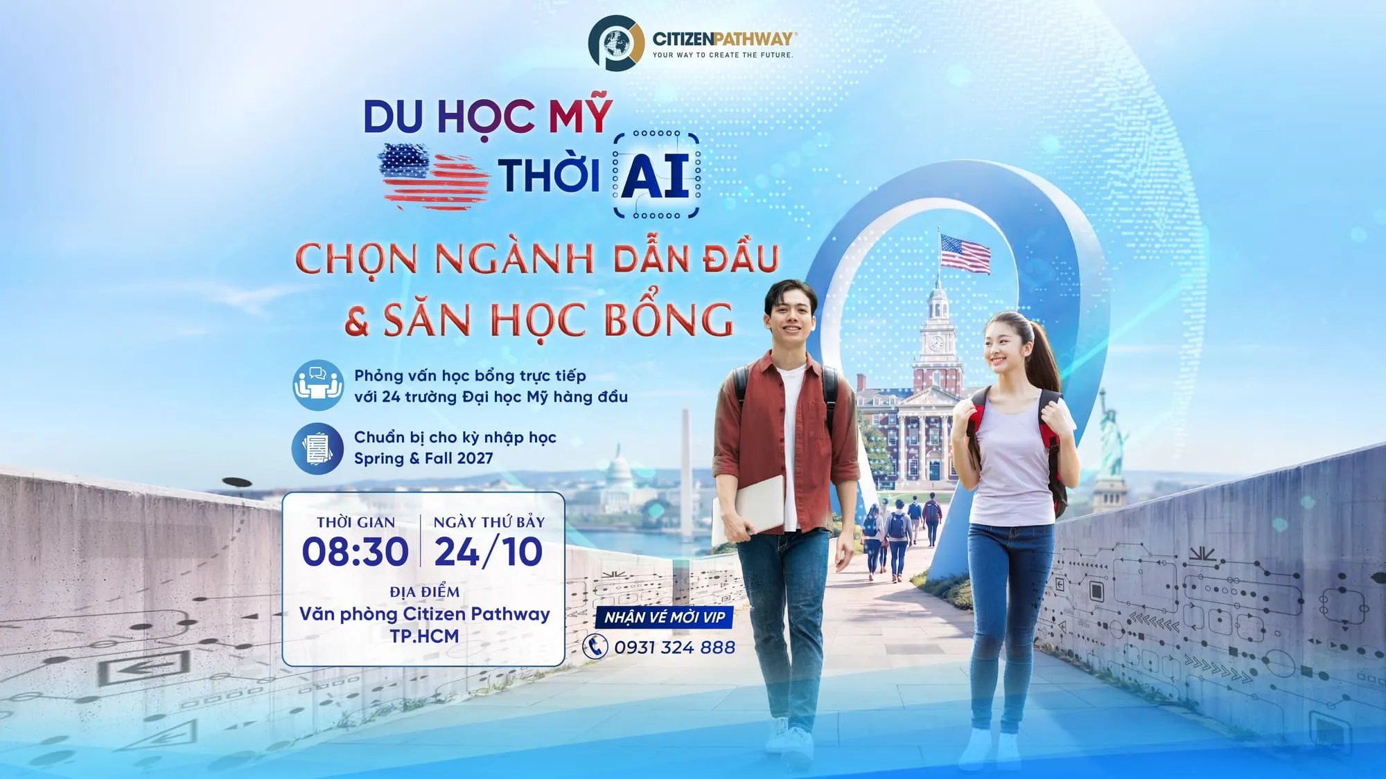 Du Học Mỹ Thời AI - Chọn Ngành Dẫn Đầu và Săn Học Bổng